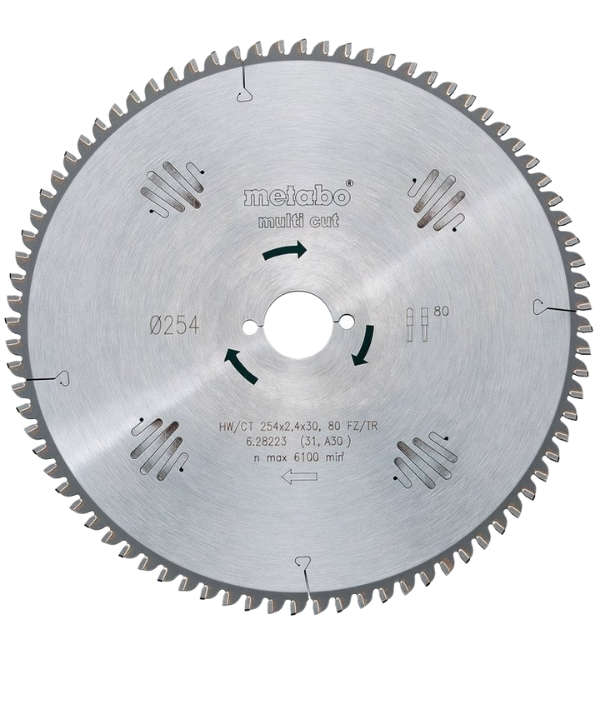 Metabo - Circular Saw Blade HW/CT 80 FZ/TZ 5-degrees neg - (628223000)