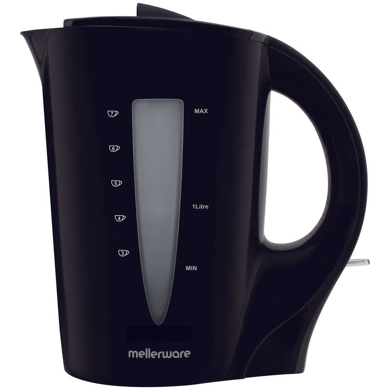 Mellerware Kettle Corded Plastic Black 1.7L 2200W "Sabie"