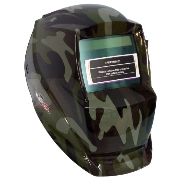 Matweld - Welding &amp; Grinding Helmet /Auto Darkening Adjustable Helmet -Camo