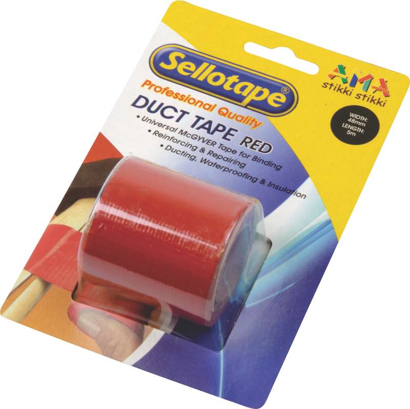 Sellotape Duct Tape Red 48mm x 5m