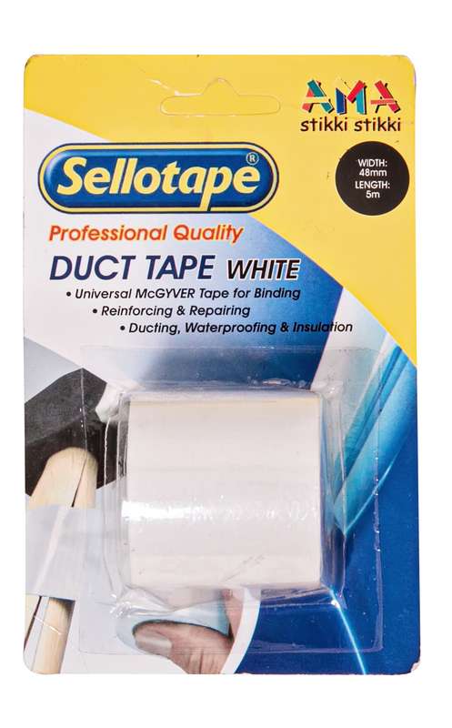 Sellotape Duct Tape White 48mm x 5m