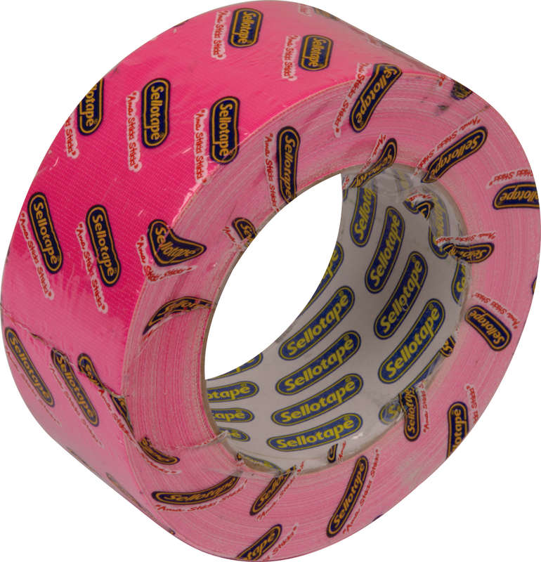 Sellotape Duct Tape Fluorescent Pink 48mm x 20m