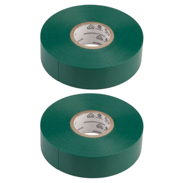 Scotch - Vinyl Electrical Tape 3m Green - Pack of 2