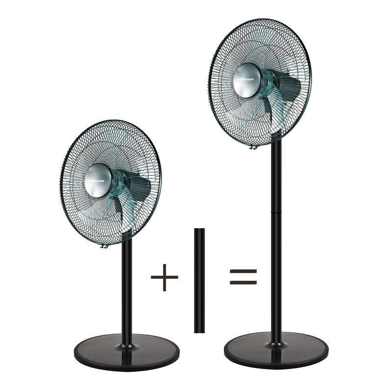 Mellerware Fan 2 in 1 Stand &amp; Pedestal Plastic Black 40cm 50W