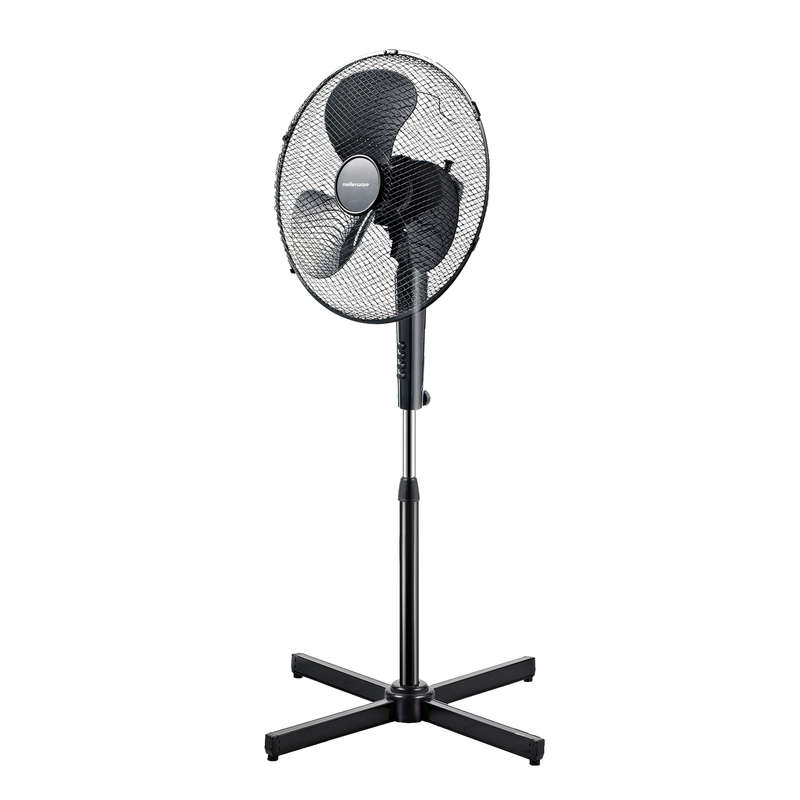 Mellerware Fan 3 Speed Pedestal Plastic Black 40cm 45W "Breeze Black"