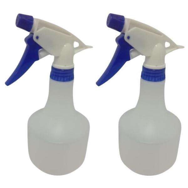 Source Direct - Plastic Trigger Sprayer Bottles 500ml - Pack of 2 (Blue)
