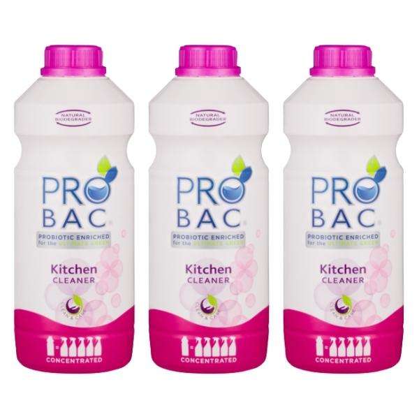 Probac - Kitchen Cleaner 1L - Concentrated - Pack of 3