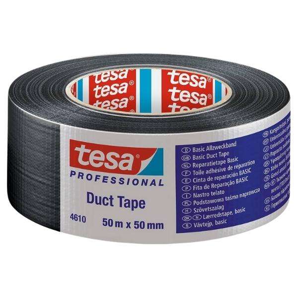 Tesa - Duct Tape 50mm x 50m - Black