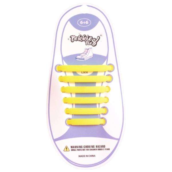 Tekkie Ties Shoe Laces For Kids - Unisex - Yellow