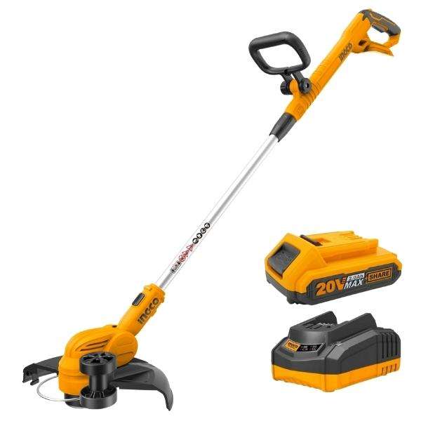 Ingco - Lithium-Ion Grass Trimmer Including 2.0Ah Battery and Charger