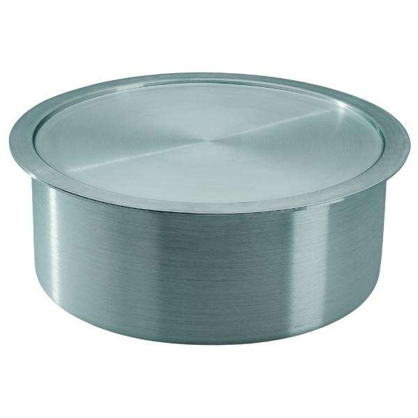 Oli - Large Heavy Duty Aluminium Lagan Pot/Pan with Lid - 25cm