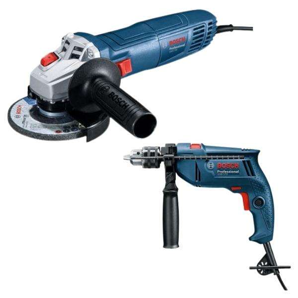 Bosch - Impact Drill (GSB 570) With Bosch - Angle Grinder - (GWS 700)