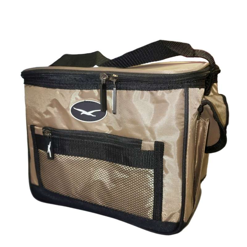 Seagull Nylon Cooler Bag Beige 12 Can - Beige