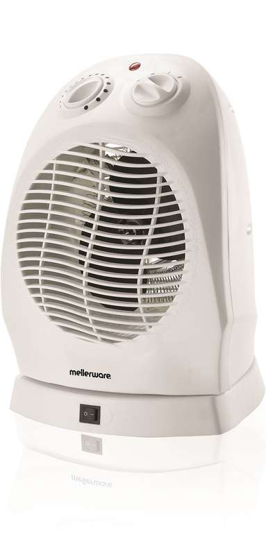 Mellerware - 2000W Oscillating Fan Heater