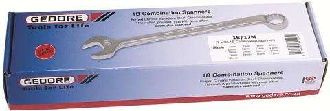 Gedore - 1B/17M Combination Spanner Set - 17 Piece
