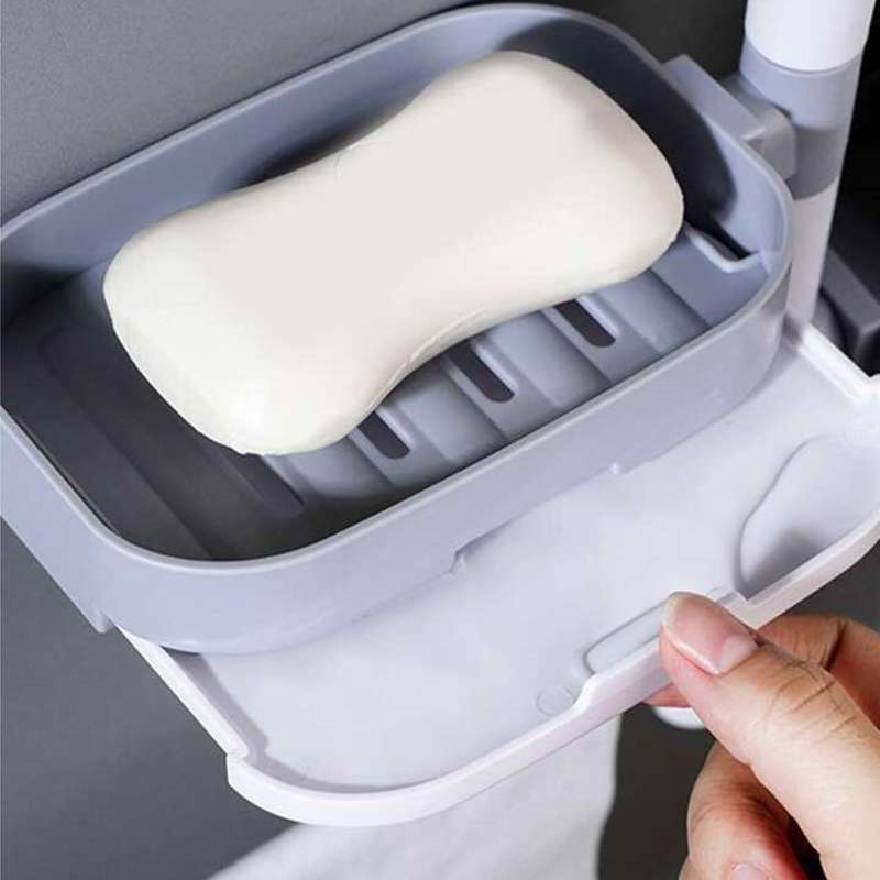 Wall-Mounted Rotating Soap Holder