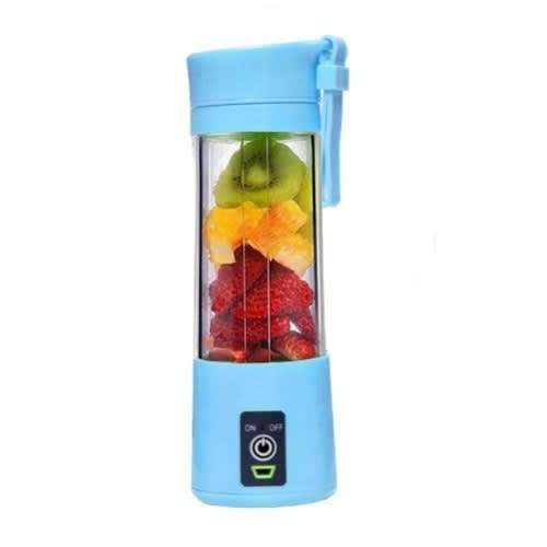 Portable Rechargeable Juice Blender- 2 blades Blue