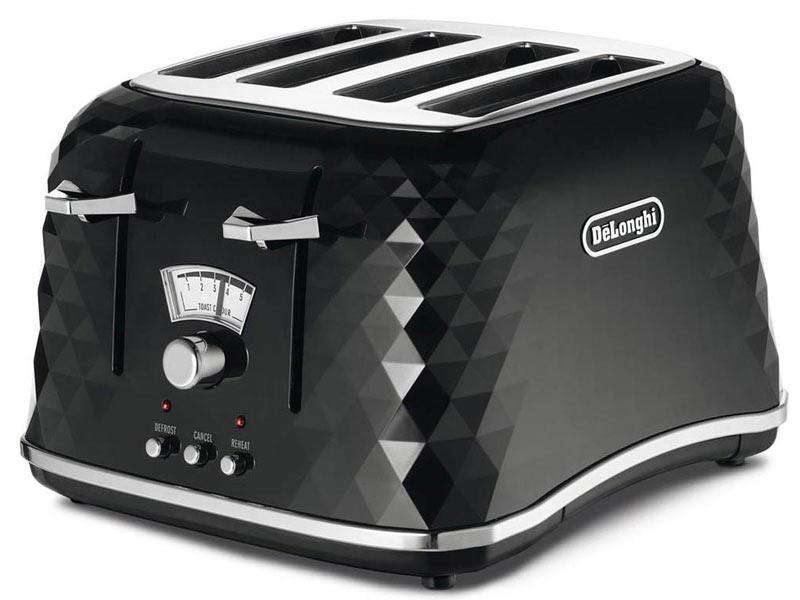Delonghi Brillante Toaster - Black (CTJ4003.BK)