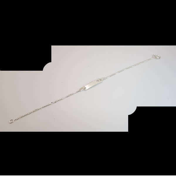 Heart ID Figaro Bracelet B15
