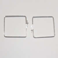 Square Hoop Sleeper Earrings E02