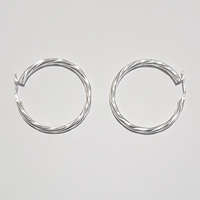 Medium Twisted Sleeper Earrings  E07