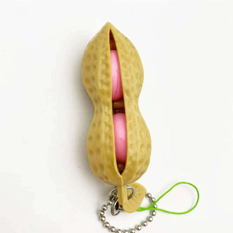 SQUEEZ MY NUTS  PEANUT PINCH DECOMPRESSION SENSORY FIDGET TOY