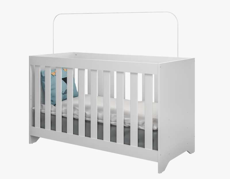 Baby Modern Cot Crib Bed 3 In 1