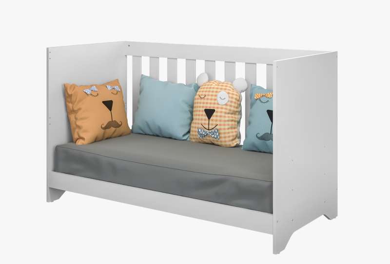 Baby Modern Cot Crib Bed 3 In 1