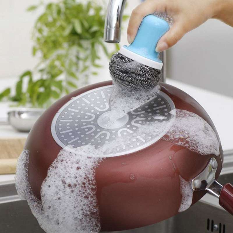 Stainless Steel Scourers with Handle