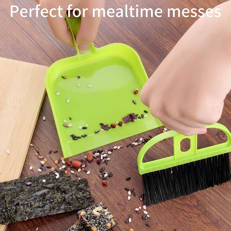 2 Sets Mini Dustpan Brush Set