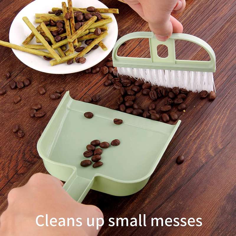 2 Sets Mini Dustpan Brush Set