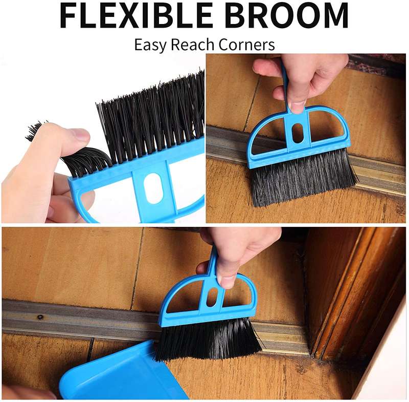 2 Sets Mini Dustpan Brush Set