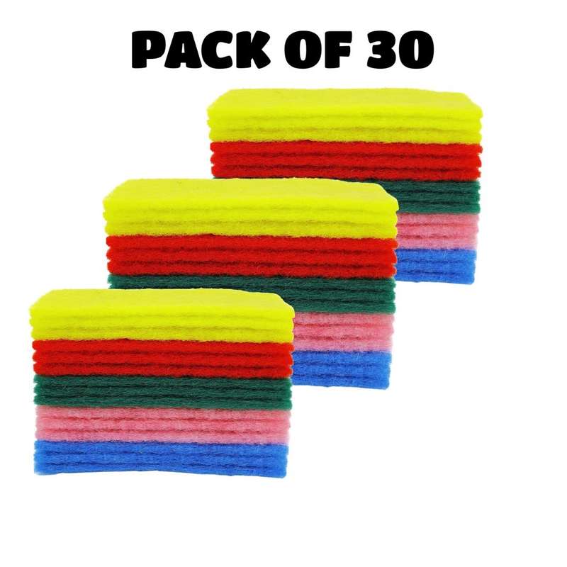 Multipurpose Scouring Pads-Pack of 30