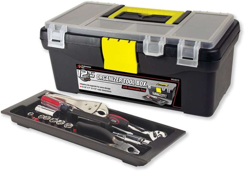 Plastic Tool Box with Organizer 300mmx170mmx120mm