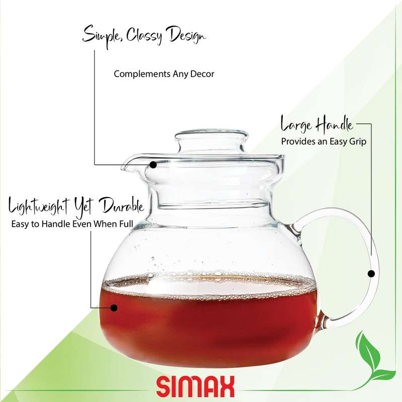 Simax Glass Teapot For Stovetop 1.5L
