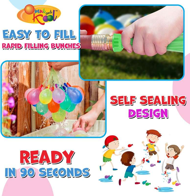 QUICK FILL WATER BALLOONS-PACK OF 111 BALLOONS