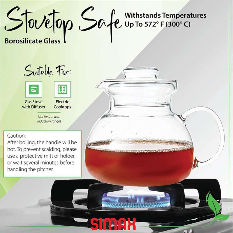 Simax Glass Teapot For Stovetop 1.5L