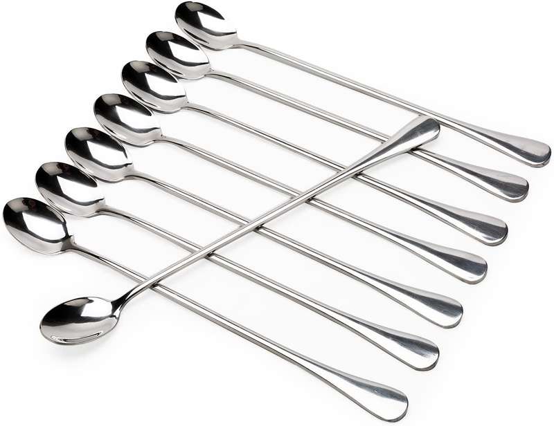 Milkshake-Ice Cream Spoon Set Of 8 With Long Handle