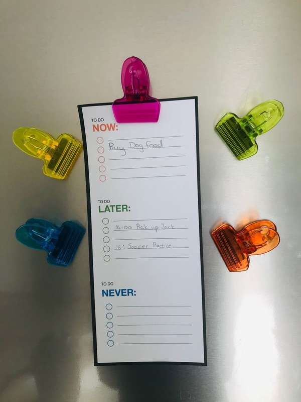 SENZA MAGNETIC CLIP FOR NOTES PACK OF 10
