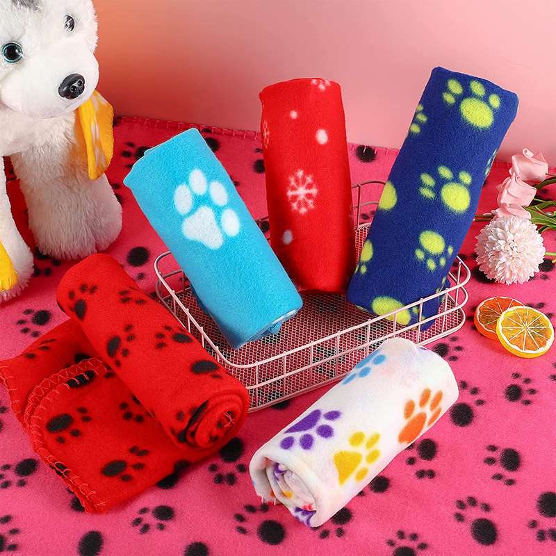 Pet Blankets with Paw Print 70cm X 100cm