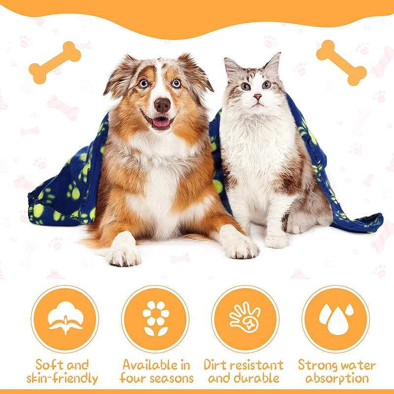 Pet Blankets with Paw Print 70cm X 100cm