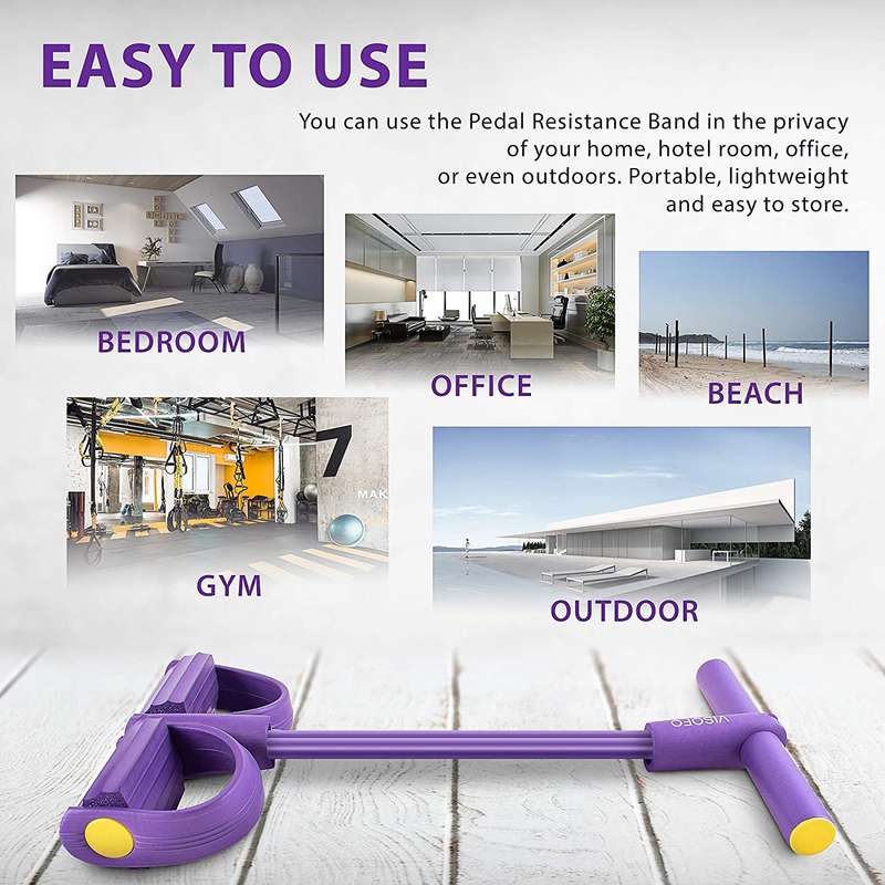 Pedal Resistance Band 4-Tube