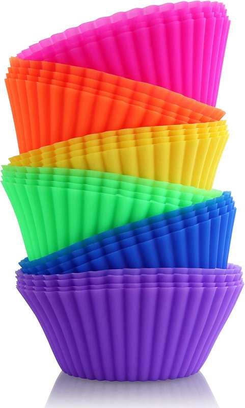 Reusable Silicone Baking Cups And Tray