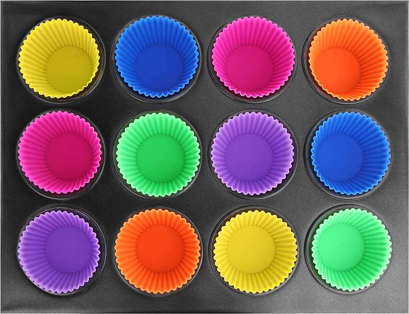 Reusable Silicone Baking Cups And Tray