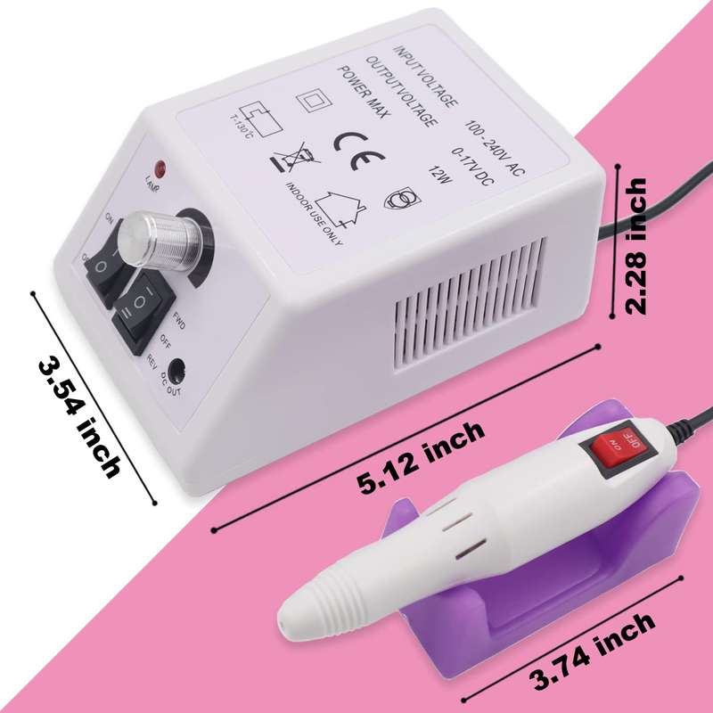 Electric Nail File Machine Set for Manicure Pedicure Drill