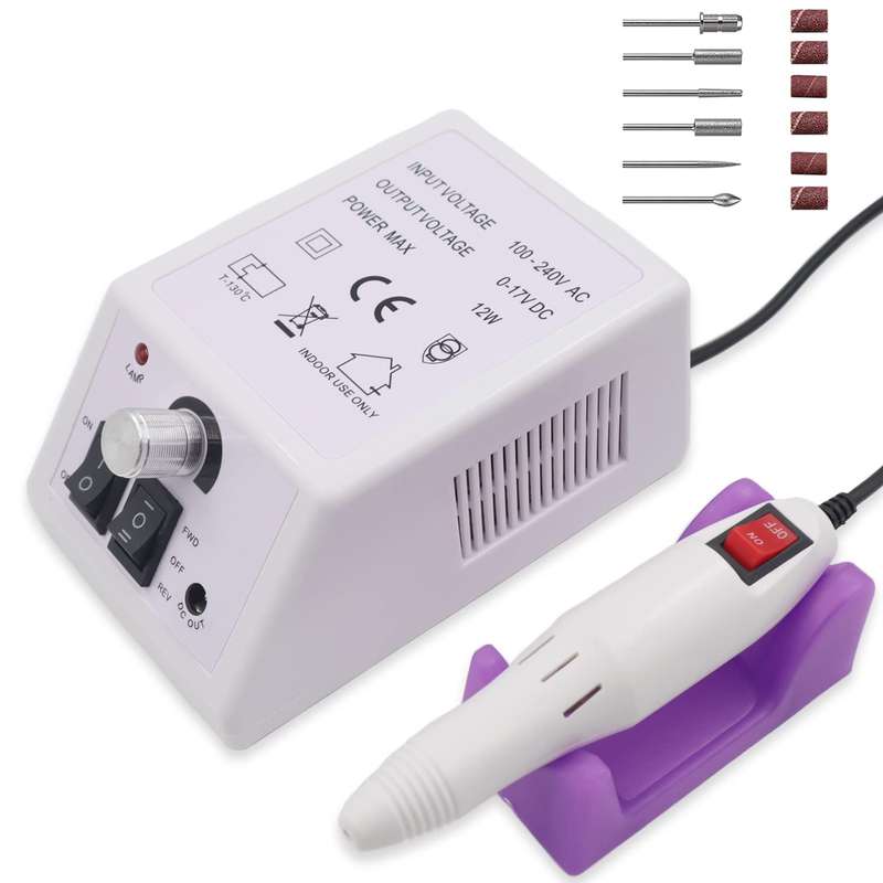 Electric Nail File Machine Set for Manicure Pedicure Drill