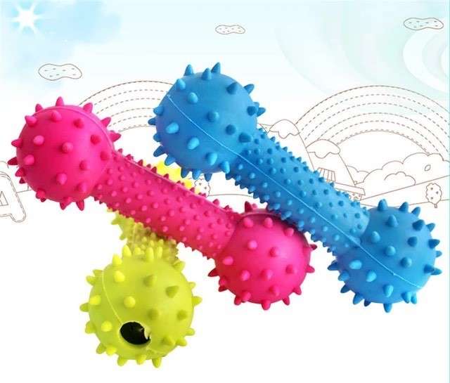 Dog Rubber Chew Bones Mixed Pack Of 3