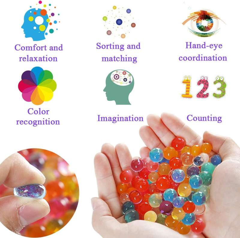 Growing Water Beads with Fine Motor Skills X 2 Tubes