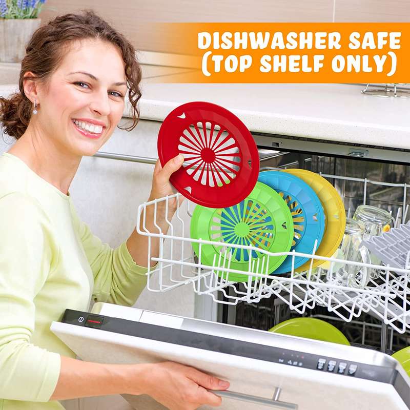 Reusable Plastic Paper Plate Holders - Set Of 12