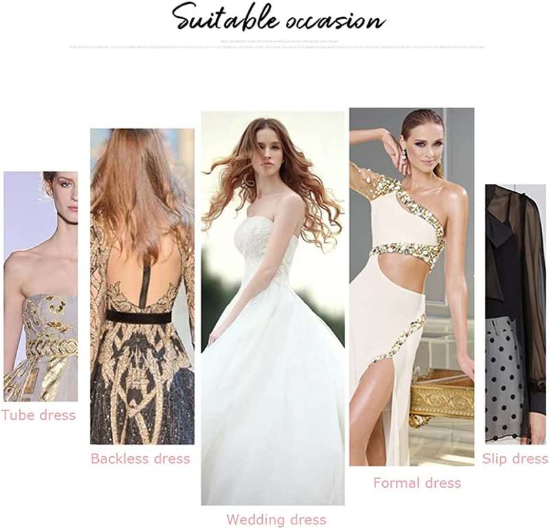 Push-up Strapless Plunge Bra Invisible Backless Sticky Bras
